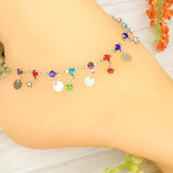 "Handmade Anklet – Elegant & Delicate Jewelry for Women | UNVRC1190 - Picture 4 of 10